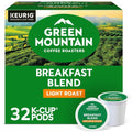 Green Mountain Coffee Roasters Breakfast Blend K-Cup Pods - Light Roast Coffee, 32 Count