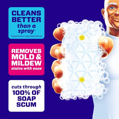 Mr. Clean Magic Eraser - Powerful Bathroom Cleaner Sponge with Lemon Scent | 5 Count Pack