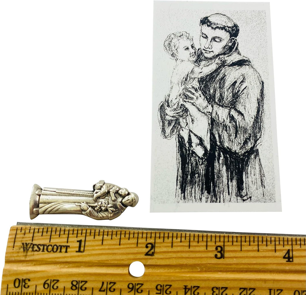 Westman Works St. Anthony Prayer Kit - Patron Saint of Lost Causes with Pocket Statue & Holy Card