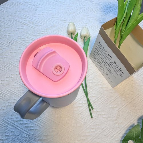 Tumbler Lids Replacement for 40oz Owala Cup, Replacement Spill Proof Splash Resistant Tumbler Lid, Reusable Tumbler Covers for Owala Cup Accessories,BPA-Free (Pink)