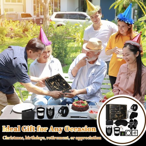 Patelai 12 Days Men's Advent Calendar 2026 Black with Gold Grooming Essentials Advent Calendar Gifts for Men Adult Father Boyfriend Grandpa Husband Office Birthday Home Christmas Holiday