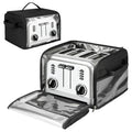 Toaster Cover 4 Slice with Aluminum Foil Lining and Base Compatible with Cuisinart/BELLA/Black and Decker,Cover Only,Black