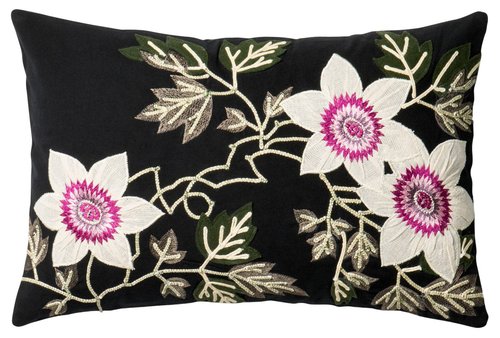 Loloi Pillows P0295 Black/Ivory Pillow Cover, 13" x 21"