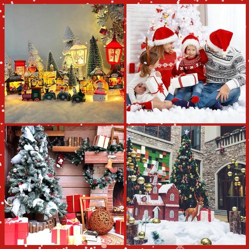 Christmas Snow Blanket - 3 x 8 Ft Fake Snow Blanket for Holiday Decor & Winter Crafts