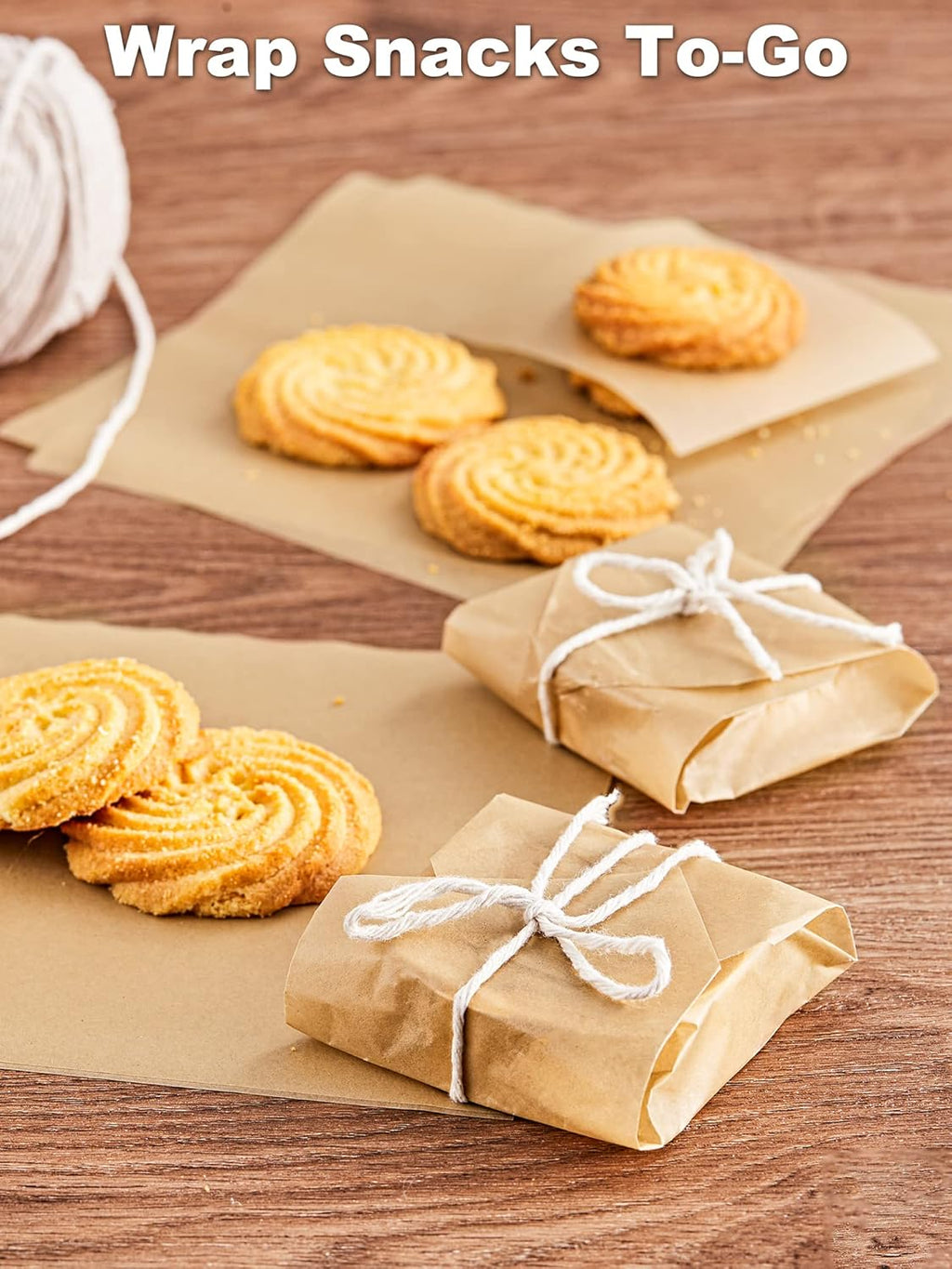 SMARTAKE Non-Stick Wax Paper - 1000 Pcs 6x6 Inch Hamburger Patty & Sandwich Separators | Unbleached, Ideal for Lunches & Parties