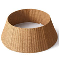 36in Extra Large Christmas Tree Collar - Wicker Woven Tree Collars for Artificial Trees - Large Rattan Rustic Farmhouse Basket for Tree Base Cover with Cord Cut-Out for 7.5ft 9ft 12ft Tree(Natural)
