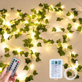 Skiennix 33ft LED Artificial Ivy Garland - 100 Fairy Lights for Home, Office & Garden Decor
