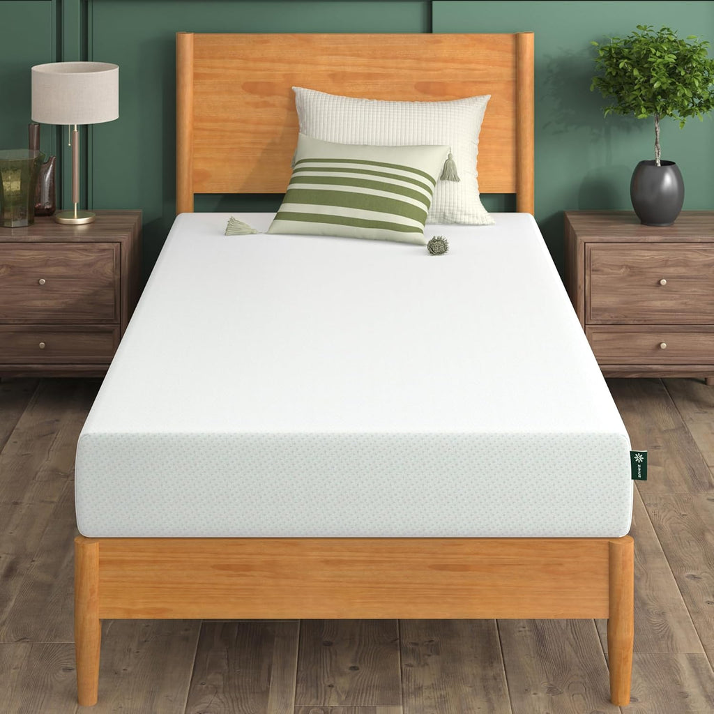Zinus Memory Foam Twin Mattress - 8 Inch Green Tea Infused Comfort for Restful Sleep