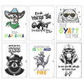 Silly Goose Gifts Animal Retro Hip Hop Slang Themed Valentine's Day Classroom Sharing Card Set of 24, You've Got That Rizz Bruh