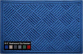 A1HC Durable Heavy-Duty Door Mat - Waterproof & Easy Clean | 18x30 Inches, Checkered Blue