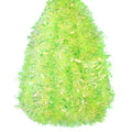 DIYDEC 26.2FT Christmas Tinsel Garland Shiny Iridescent Green Garland Christmas Glitter Foil Metallic Twist Hanging Green Garlands for Xmas Tree Fireplace Home Party Decoration
