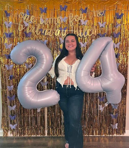 40 Inch Cream Purple Number 9 Balloon - Perfect for Birthday, Engagement, Wedding & Graduation Celebrations