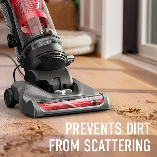 Hoover Rewind Pet Vacuum Cleaner - Bagless, Automatic Cord Rewind for Carpet & Hard Floors | Gray
