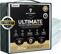 MATTSHIELD Ultimate 3-Piece Bed Bug-Proof Mattress Cover Kit | Queen Size 100% Cotton + 2 Zipper Pillow Protectors