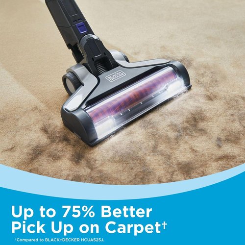 BLACK+DECKER Cordless Pet Hair Vacuum - Maximum Suction, Up to 55 Minutes Runtime, Multi-Surface, Lightweight