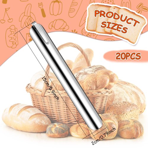 Chumia Crumbers for Servers, Table Crumb Sweepers Bread Cleaner Stainless Steel Table Crumbers for Tablecloth in Restaurants and Homes, Servers, Waiters, Waitresses Tool Accessories(Silver,20)