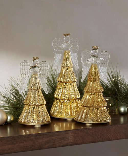 Lenox 897733 Radiant Light Light-Up Angel Figurine, Christmas Decorations, Decorative Angels, Decor