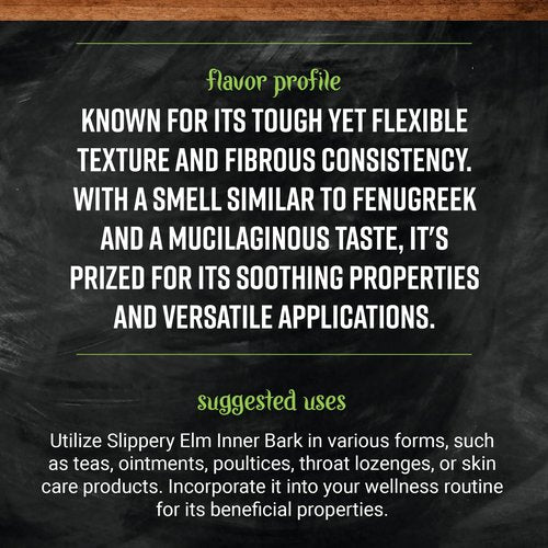 Frontier Bulk Slippery Elm Inner Bark C/S, Organic, 16 Ounce