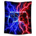 Gaming Blanket for Boys, Gamer Gifts for Kids, Teens Boys Throw Blanket with Lightning Print, Warm Fleece Throw for Game Lovers, 40"x50"