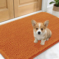 OLANLY Dog Door Mat - Absorbent Non-Slip Mud Mat for Indoor Use | 24x16 Inches, Quick Dry Chenille, Clay