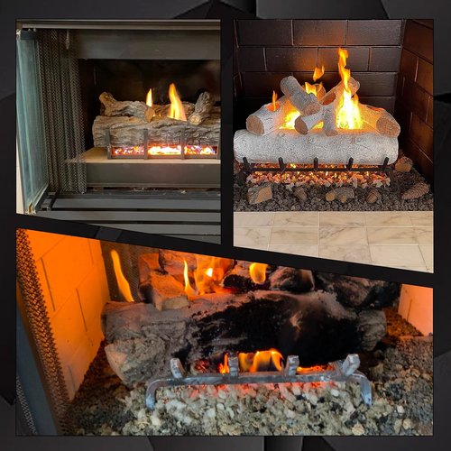 Rock Wool Gas Fireplace Embers, 6 oz, Glowing Ember Enhancement for Gas Logs and Fireplaces