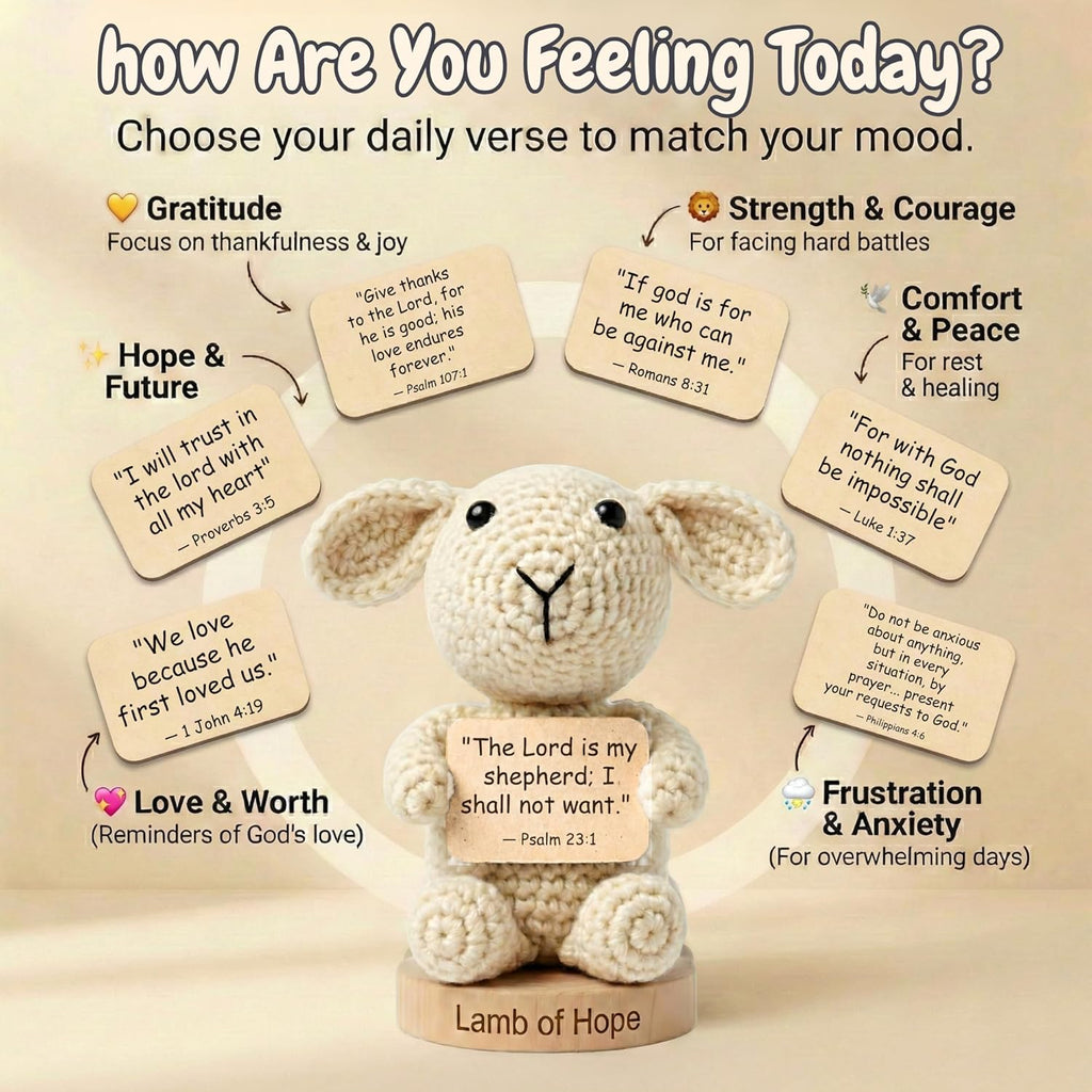 Positive Crochet | Empowering Bible Verse Prayer Cards - 30 Inspirational Cards for Emotional Support | Perfect Christian Gift for Mother's Day or Birthdays