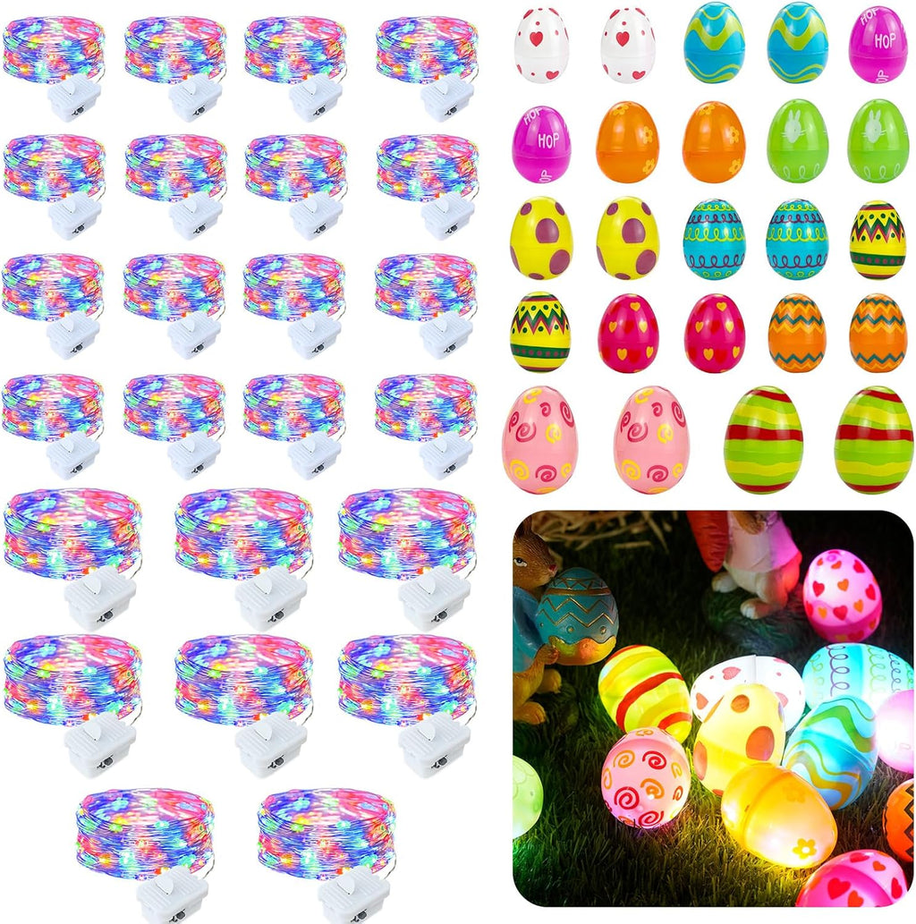 Skiennix 7Ft Fairy Lights - 24 Pack Battery Operated 20 LED String Lights for Spring Decor
