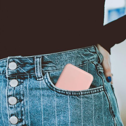 Kintion Compact LED Pocket Mirror - 1X/3X Magnification, Portable & Folding, Pink Travel Makeup Mirror