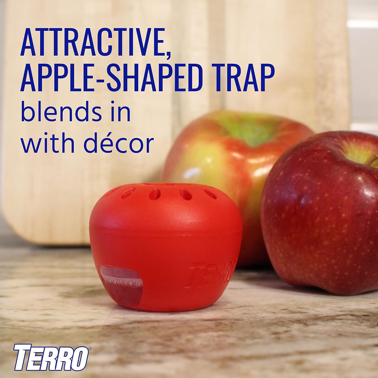 Terro T2502 Indoor Fruit Fly Trap - Ready-to-Use with Built-In Window | 2 Traps + 90-Day Lure Supply