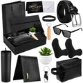 Skylety 13 Pcs Birthday Gifts Baskets for Men Father Gift for Men Birthday Gift Box 16 oz Tumblers Wallet Toiletry Bag Sock Bottle Opener Belt Bracelet Glasses Keychain for Father's Day Dad Husband