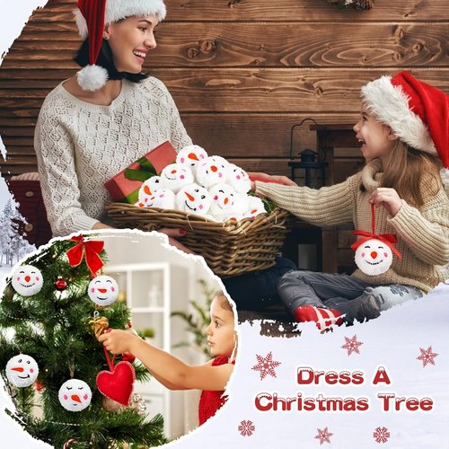 Civaner Plush Fake Snowballs - 120 Pcs for Indoor Christmas Fun | 2 Inch Classic Winter Decor