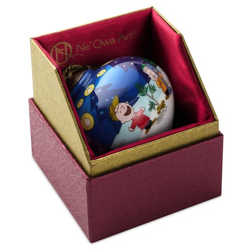 Hallmark Peanuts Ne'Qwa Art A Charlie Brown Christmas Christmas Ornament, Hand-Painted Glass