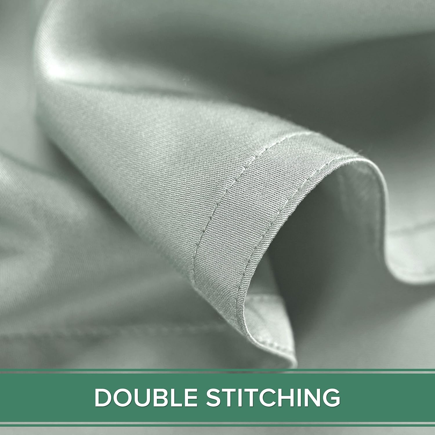 Pure Bamboo California King Sheets - 100% Organic Viscose Bed Set, Soft & Cooling, Sea Glass Color