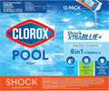 Clorox® Pool&Spa™ XTRABLUE® Shock - Kills Bacteria & Algae Fast, Swim-Ready in 15 Minutes | 12-Pack Granular