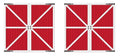 Beistle Red Barn Door Backdrop Props, 4 Pieces - Printed Plastic Animal Farm Party Wall Decorations, Western Birthday