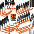 HUPBIPY Heavy Duty Garage Hooks - 26 Pack Wall Mount Storage Organizer for Tools, Ladders & Bikes