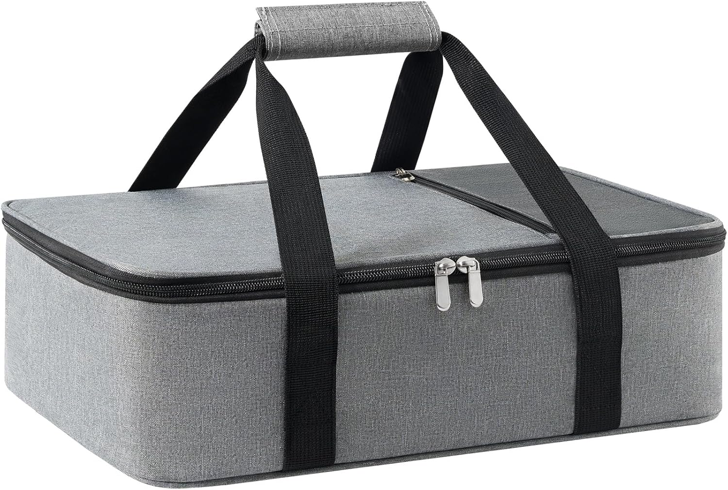 Skiennix Insulated Casserole Carrier - Versatile Lunch Tote for Hot or Cold Food | Fits 9"x13" Dish - Grey