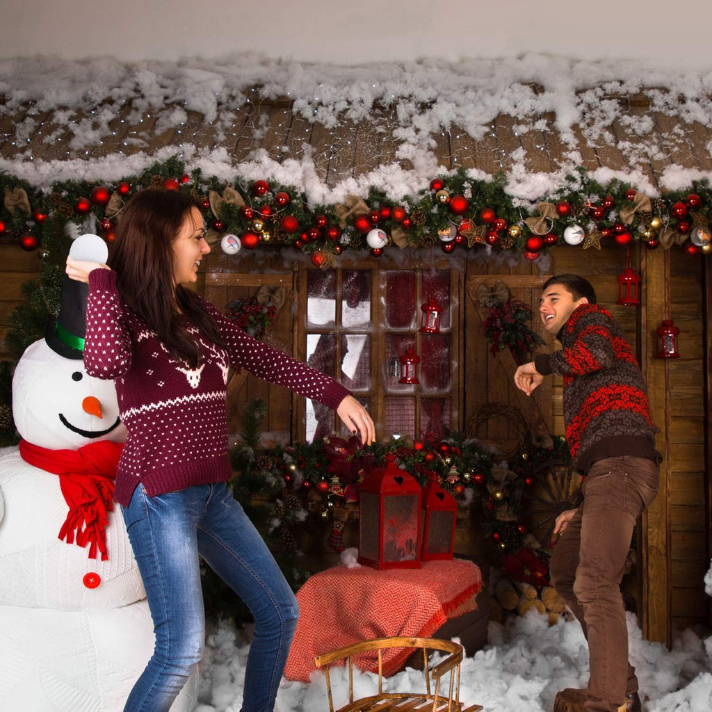 Cooraby 25 Pieces Artificial Snowballs - 2.6 Inch Realistic Indoor Fun for Winter Games