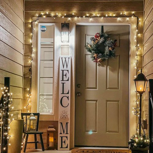 Hopolon Warm White Christmas Lights, 16.4ft 50LED Waterproof Christmas Tree String Lights Indoor with Green Wire,Connectable Mini Light Xmas Light for Outdoor Home,Festival,Party,Holiday Decor