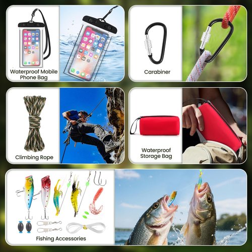 Survival Kit Advent Calendar 2025 Adult for Men Teen - Survival Tools 24 Days Christmas Countdown - 2025 Xmas Surprise Gift for Outdoor Fishing Camping Hunting Enthusiasts