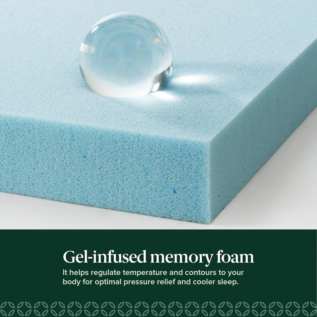 Zinus 5 Inch Twin Memory Foam Mattress - Cooling Essential Design, Fiberglass Free, Medium Feel