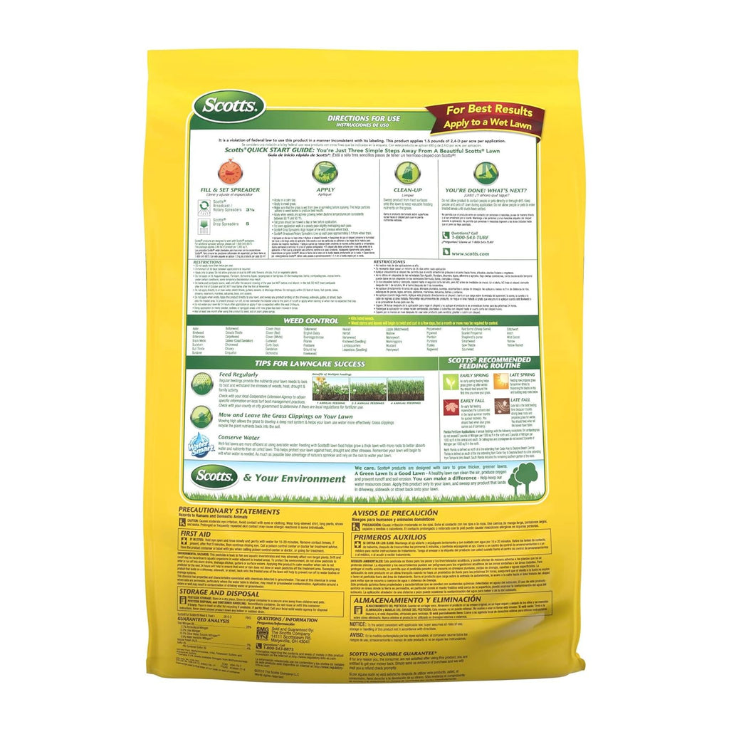 Scotts Turf Builder Weed and Feed - Effective Lawn Care Solution for 5,000 Sq. Ft.