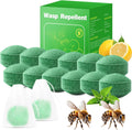 Skiennix Natural Wasp & Bee Repellent - Peppermint Oil Formula, 12 Pack | Safe for Pets & Humans