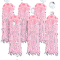 VioraWhite 37 Pcs Cartoon Sponge Mermaid Birthday Party Decorations 6 Pcs 9.8'' Hanging Jellyfish Paper Lanterns with Bubble Garlands Flower Crepe Paper for Mermaid Ocean Under The Sea Birthday Decor