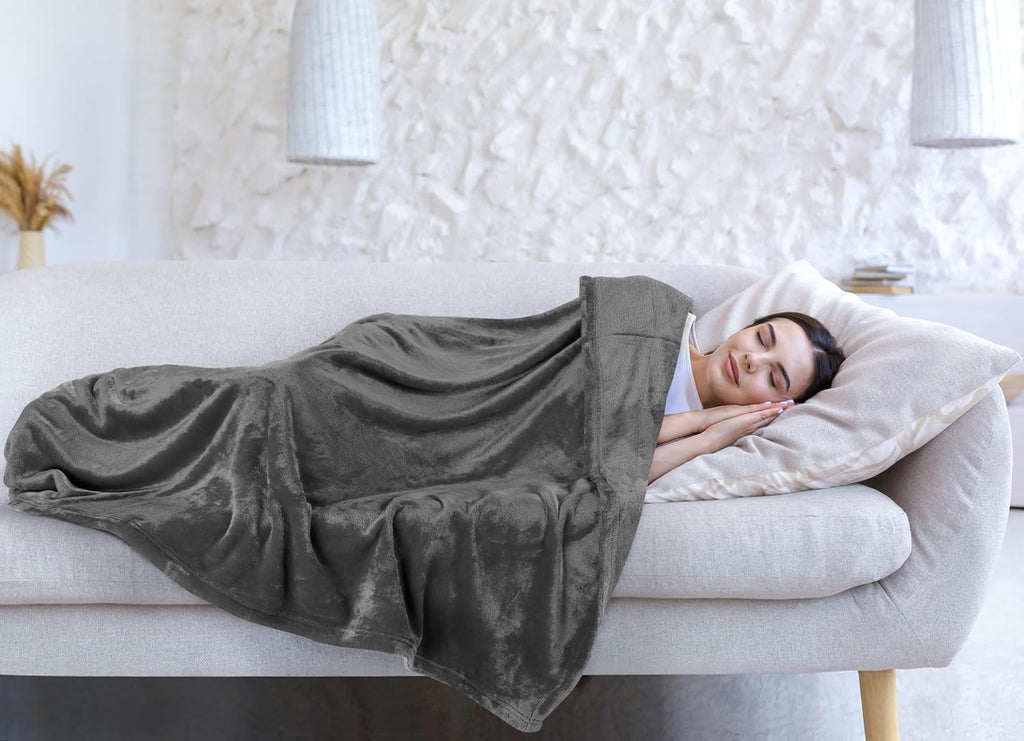 Utopia Bedding Fleece Blanket - Ultra Soft Grey Microfiber | Full Size (90x84 Inches) Cozy All-Season Home Decor Gift