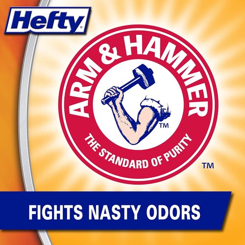 Hefty 4-Gallon Trash Bags - Flap Tie Design for Easy Disposal | 30 Count Pack of 12
