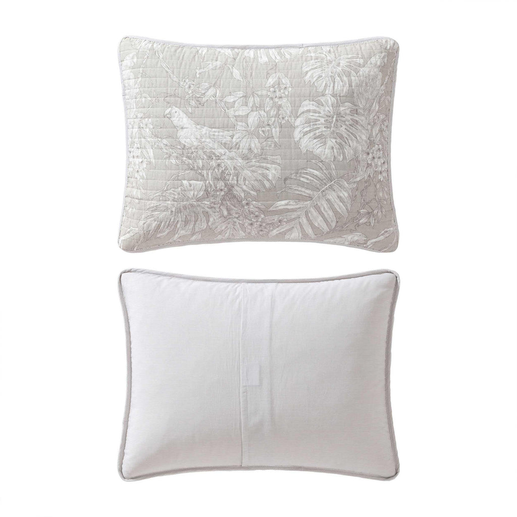 Tommy Bahama - Full/Queen Quilt Set, Lightweight and Breathable Bedding with Matching Sham(s), Super Soft Bedding Set (Jungle Toile Beige, Full/Queen)