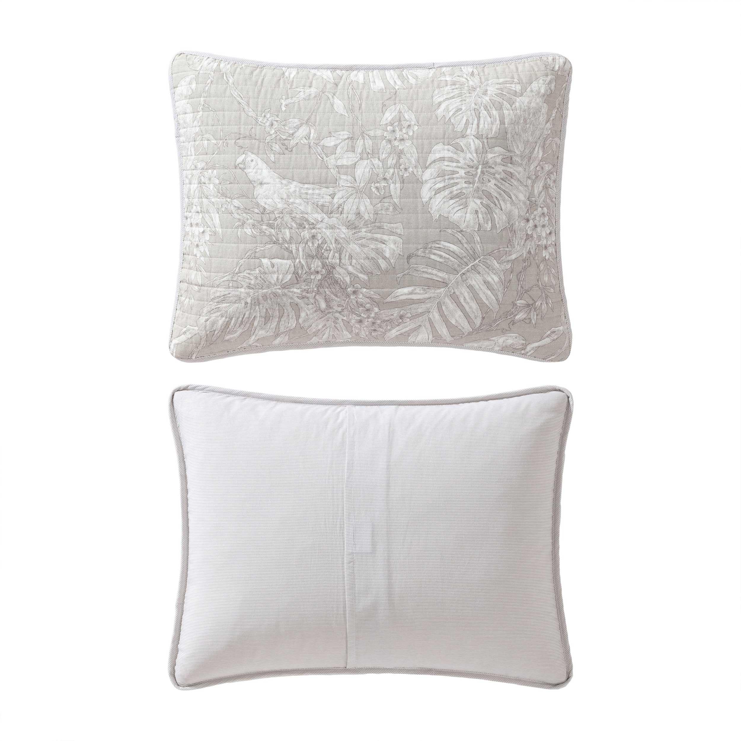 Tommy Bahama - Full/Queen Quilt Set, Lightweight and Breathable Bedding with Matching Sham(s), Super Soft Bedding Set (Jungle Toile Beige, Full/Queen)