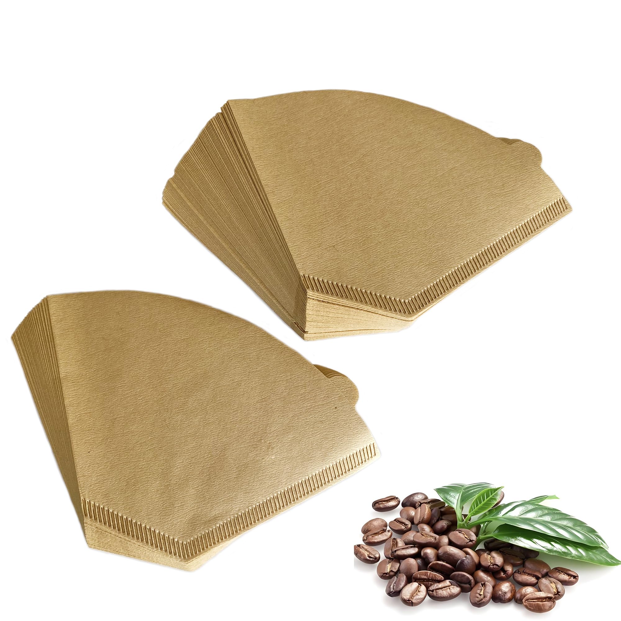 #4 Coffee Paper Filters for Ninja Coffee Makers,8-12 Cup 100 Count Natural Unbleached Disposable Cone Paper Filters