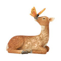 Enesco Jim Shore Heartwood Creek Deer with Butterfly on Nose Miniature Figurine, 3.54 Inch, Multicolor
